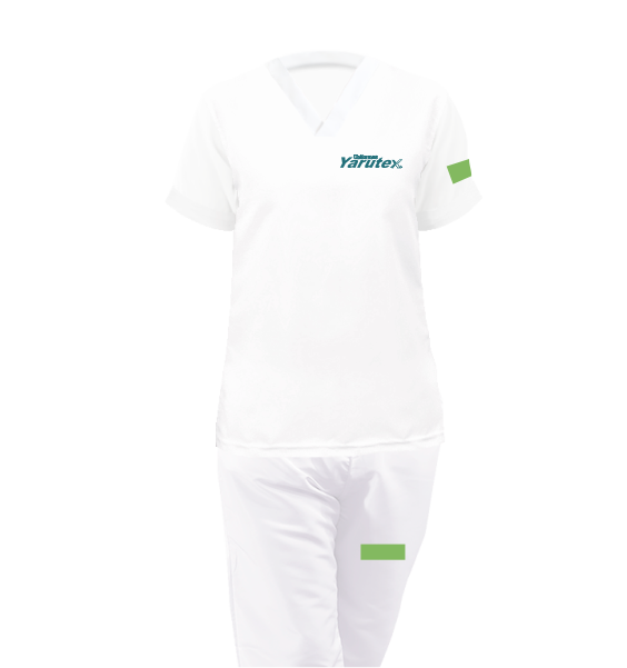 Uniforme Antifluido Blanco Ref 25